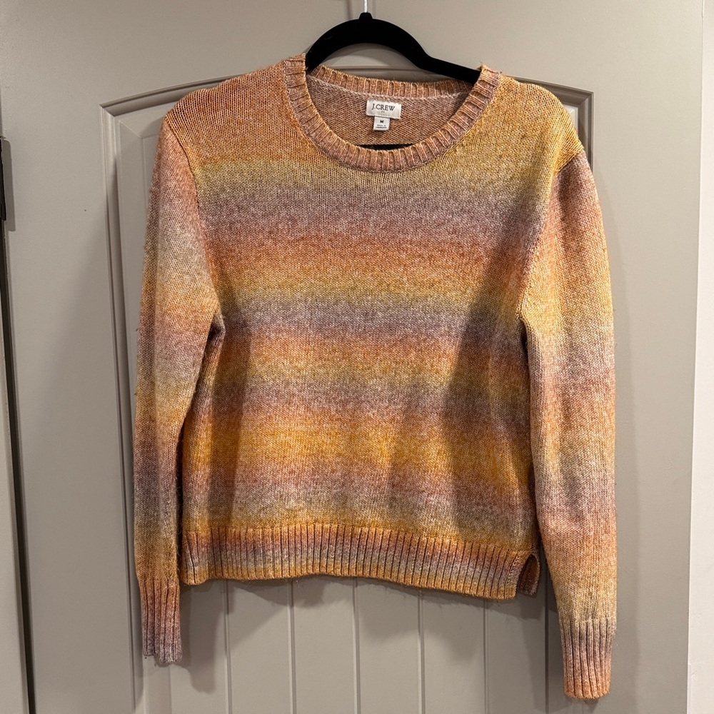 J. Crew Sunset Striped Sweater